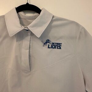 Nike Gray Detroit Lions Polo Shirt
